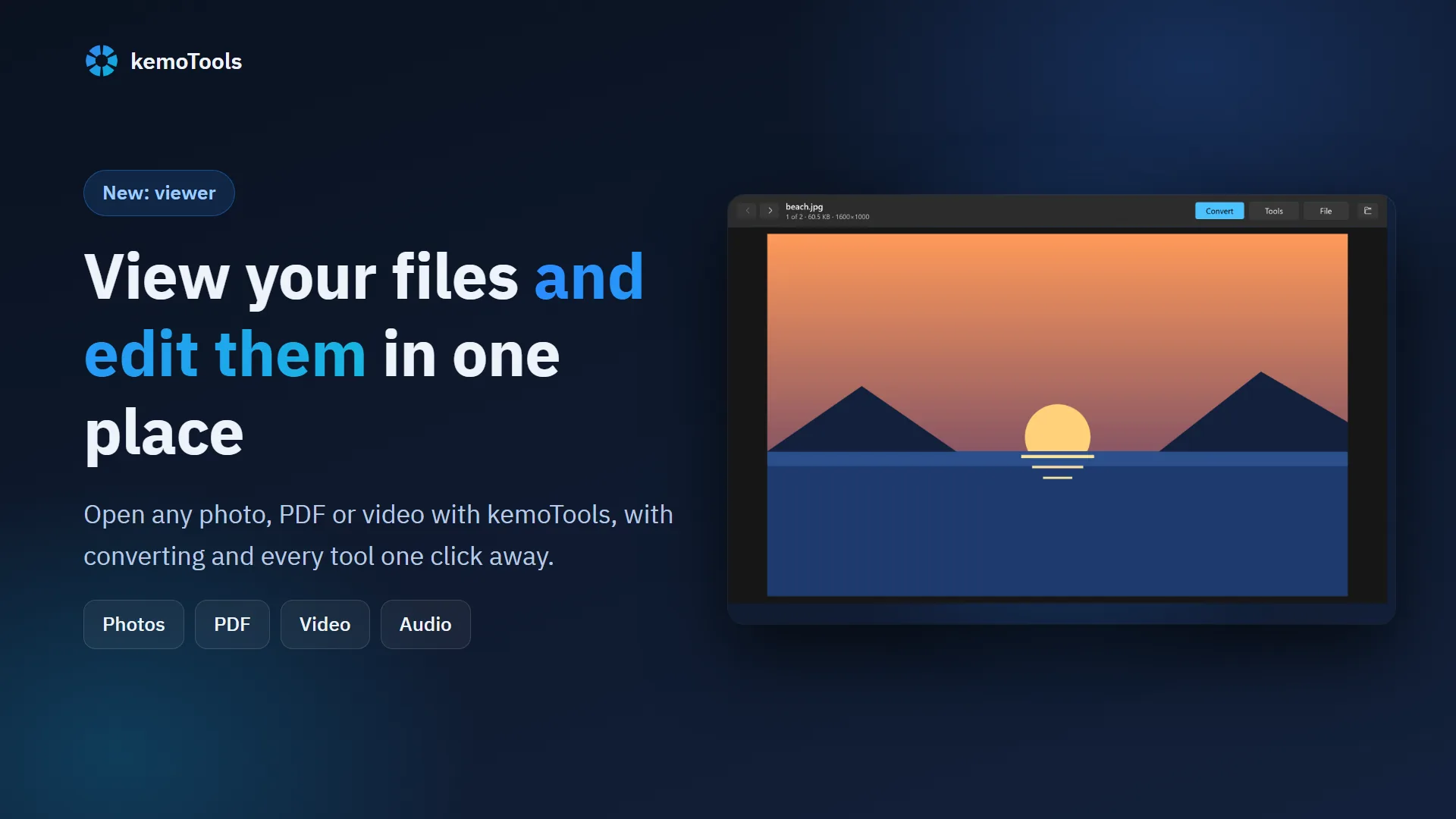 The kemoTools file viewer