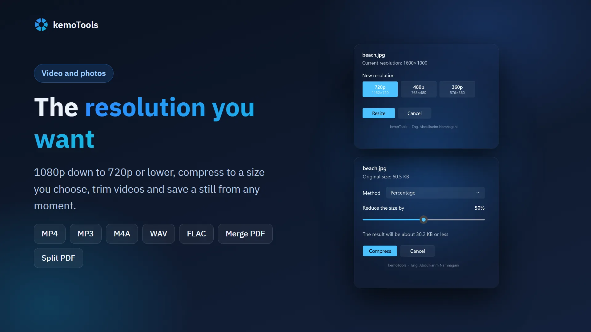 The resolution you want